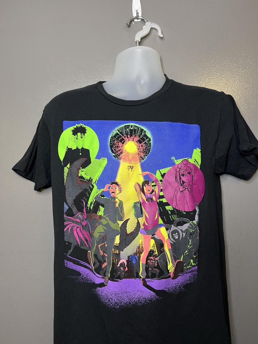 Ripple Junction Dandadan Shirt Mens Medium Black Anime Graphic Tee Hot Topic